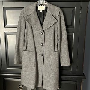 Banana Republic gray 87% wool coat